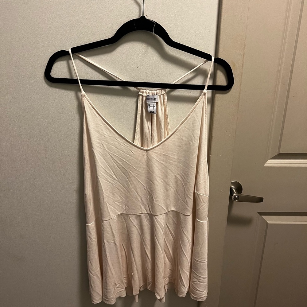 Cream Tank top